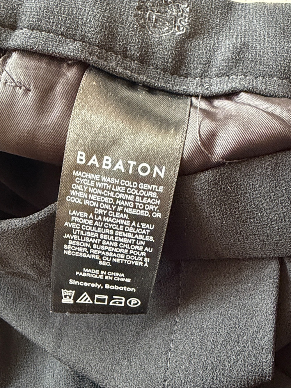 Aritzia Babaton Conan Black Pants Size 6 - Picture 4 of 6